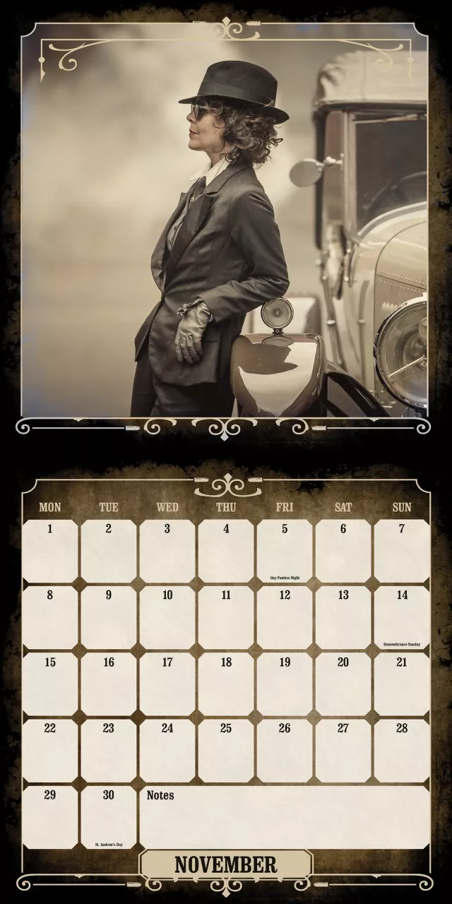 Naptár Peaky Blinders 2027