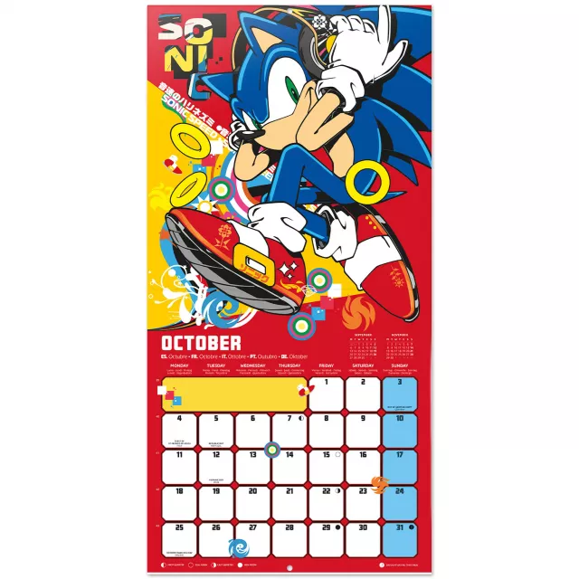 Naptár Sonic The Hedgehog 2027