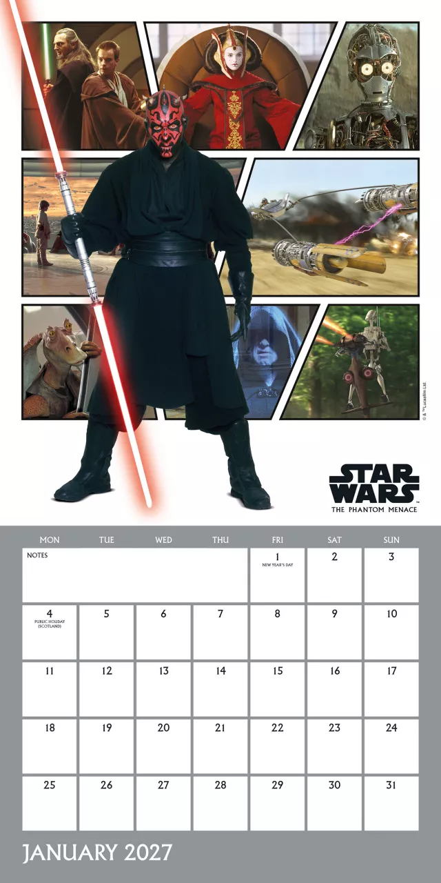 Naptár Star Wars Classic 2027
