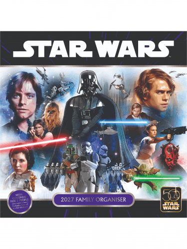 Naptár Star Wars Classic - Family Organiser 2027 (+ matricák)