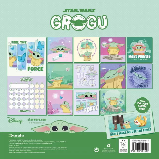 Naptár Star Wars: Grogu 2027 - The Mandalorian