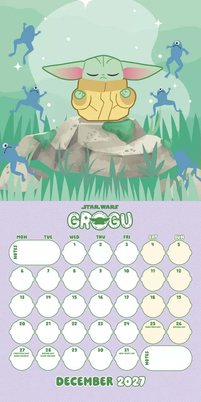 Naptár Star Wars: Grogu 2027 - The Mandalorian