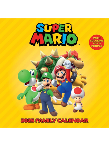 Naptár Super Mario Family 2025