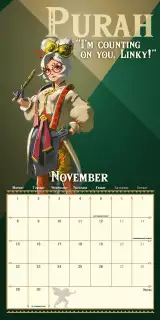 Naptár The Legend of Zelda: Tears of the Kingdom 2027