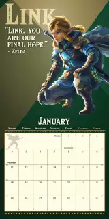Naptár The Legend of Zelda: Tears of the Kingdom 2027