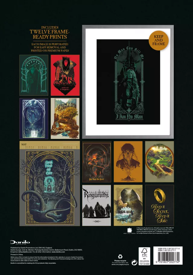 Naptár The Lord of the Rings Deluxe 2027 (A3)
