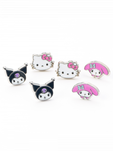 Fülbevaló Sanrio - Hello Kitty, Kuromi, My Melody