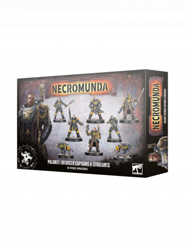 Warhammer Necromunda: Palanite Enforcer - Captains & Sergeants (8 figura)