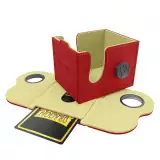 Kártya doboz Dragon Shield - Lock System Dragon Box 100+ - Red & Lemon - Kártyadobozok