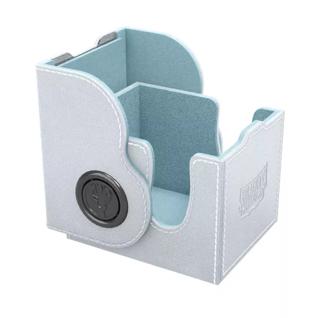 Kártya doboz Dragon Shield - Lock System Dragon Box 100+ - White & Aqua - Kártyadobozok