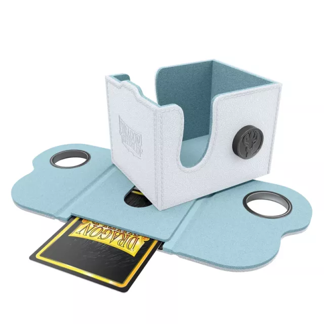 Kártya doboz Dragon Shield - Lock System Dragon Box 100+ - White & Aqua - Kártyadobozok