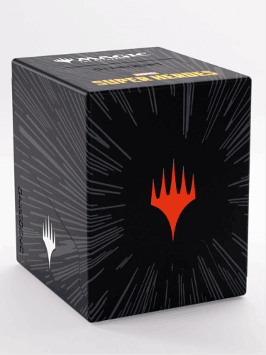 Kártya doboz Gamegenic - Marvel Super Heroes - Bastion 100+ XL Comic Burst Black