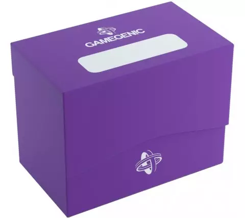Kártya doboz Gamegenic - Side Holder 80+ Purple - Kártyadobozok