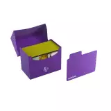 Kártya doboz Gamegenic - Side Holder 80+ Purple - Kártyadobozok