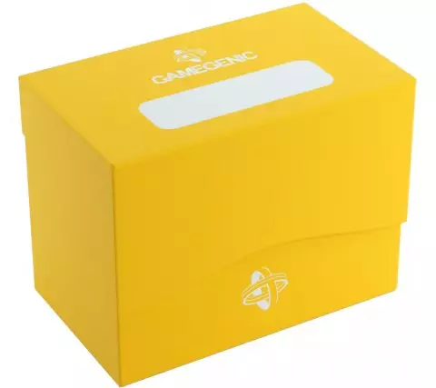 Kártya doboz Gamegenic - Side Holder 80+ Yellow - Kártyadobozok