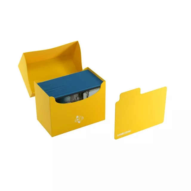 Kártya doboz Gamegenic - Side Holder 80+ Yellow - Kártyadobozok