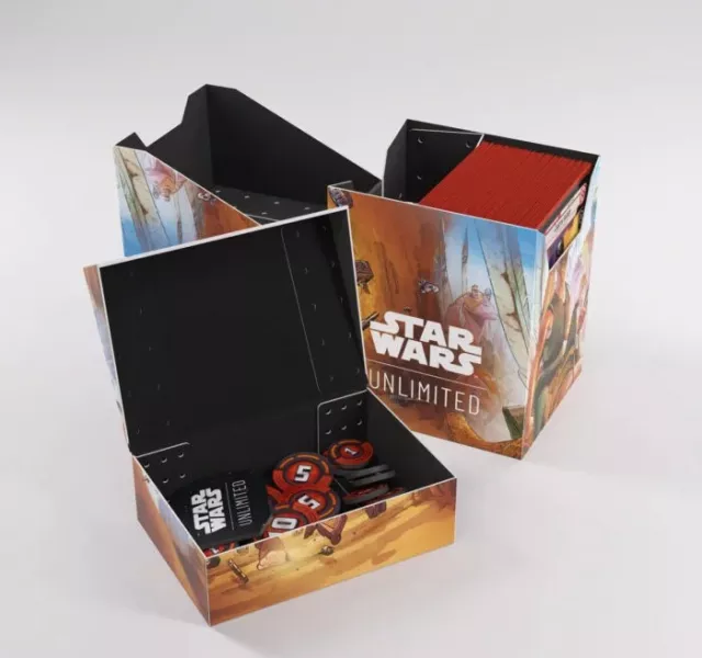 Kártya doboz Gamegenic - Star Wars: Unlimited - Soft Crate - Jar Jar Binks - Kártyadobozok