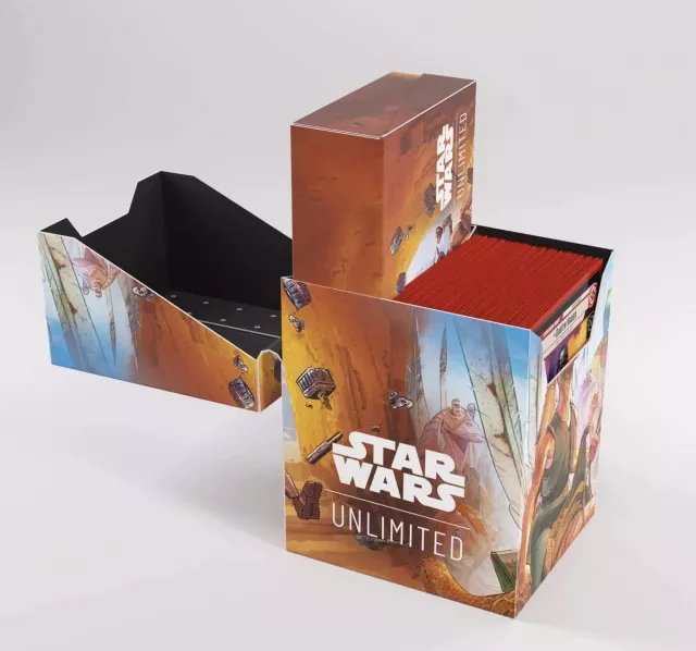 Kártya doboz Gamegenic - Star Wars: Unlimited - Soft Crate - Jar Jar Binks - Kártyadobozok