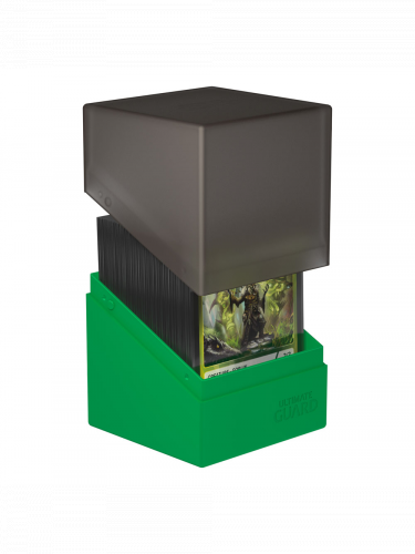 Kártya doboz Ultimate Guard - Boulder Deck Case Black/Green (100+)