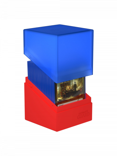 Kártya doboz Ultimate Guard - Boulder Deck Case Blue/Red (100+)