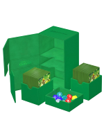Kártya doboz Ultimate Guard - Twin FlipNTray Deck Case 200+ Standard Size XenoSkin Green