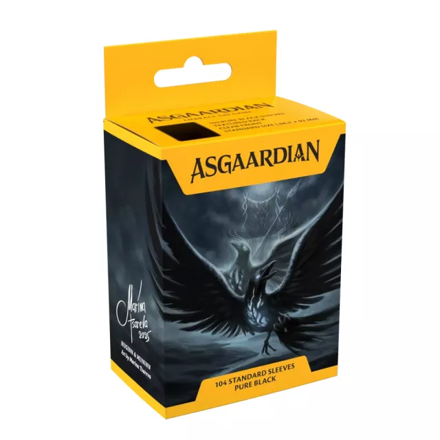 Kártyavédő tokok Dragon Shield - Asgaardian Sleeve: Pure Black Standard (104 db)