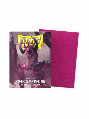 Kártyavédő tokok Dragon Shield - Dual Sleeves Glare Matte Pink Sapphire (100 db)