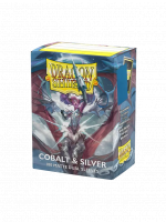 Védőcsomagolás kártyákhoz Dragon Shield - Dual Sleeves Matte Blue Silver (25th Special Edition) (100 db)