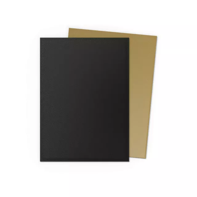 Kártyavédő tokok Dragon Shield - Matte Dual Sleeves Black & Gold (100 db)