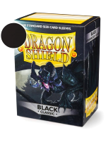 Védőcsomagolás kártyákhoz Dragon Shield - Standard Sleeves Classic Black (100 db)