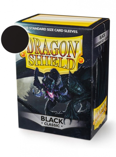 Védőcsomagolás kártyákhoz Dragon Shield - Standard Sleeves Classic Black (100 db)