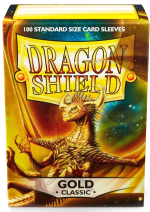 Védőcsomagolás kártyákhoz Dragon Shield - Standard Sleeves Classic Gold (100 ks)