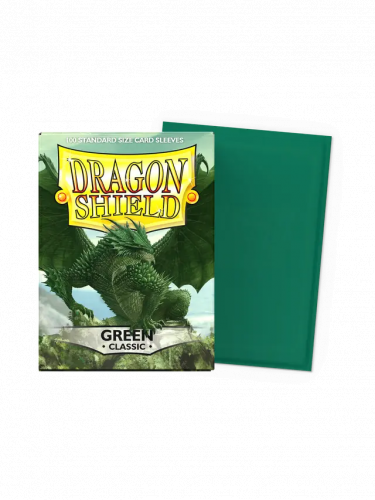 Védőcsomagolás kártyákhoz Dragon Shield - Standard Sleeves Classic Green (100 db)