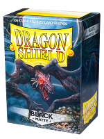 Védőcsomagolás kártyákhoz Dragon Shield - Standard Sleeves Matte Black (100 db)