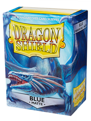 Védőcsomagolás kártyákhoz Dragon Shield - Standard Sleeves Matte Blue (100 db)