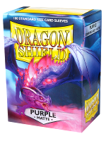 Védőcsomagolás kártyákhoz Dragon Shield - Standard Sleeves Matte Purple (100 db)