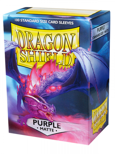 Védőcsomagolás kártyákhoz Dragon Shield - Standard Sleeves Matte Purple (100 db)