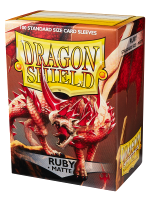 Védőcsomagolás kártyákhoz Dragon Shield - Standard Sleeves Matte Ruby (100 db)