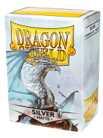 Védőburkolatok kártyákhoz Dragon Shield - Standard Sleeves Matte Silver (100 ks)