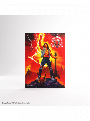 Kártyavédő fóliák Stranger Things – Hellfire Club: Premium Art Sleeves Card Eddie Munson (50 db)