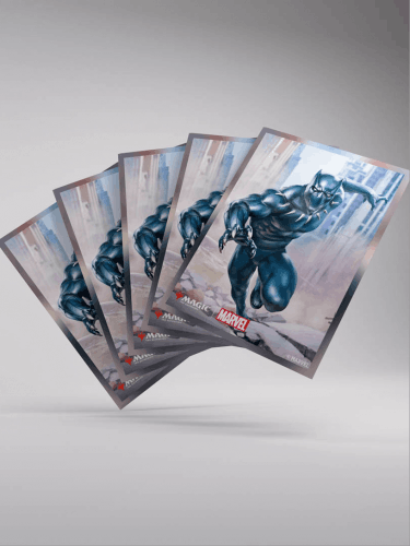 Kártyavédő tokok Gamegenic - Marvel Super Heroes - Premium Double Sleeving Black Panter (105ks)