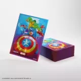 Kártyavédő tokok Gamegenic - Marvel Super Heroes - Premium Double Sleeving Captian America, Team Leader (105ks) - Magic The Gathering