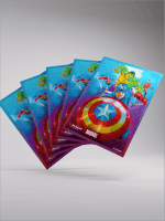 Kártyavédő tokok Gamegenic - Marvel Super Heroes - Premium Double Sleeving Captian America, Team Leader (105ks)