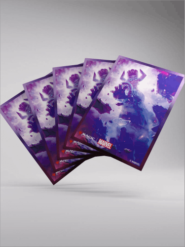 Kártyavédő tokok Gamegenic - Marvel Super Heroes - Premium Double Sleeving Galactus Token (105db)