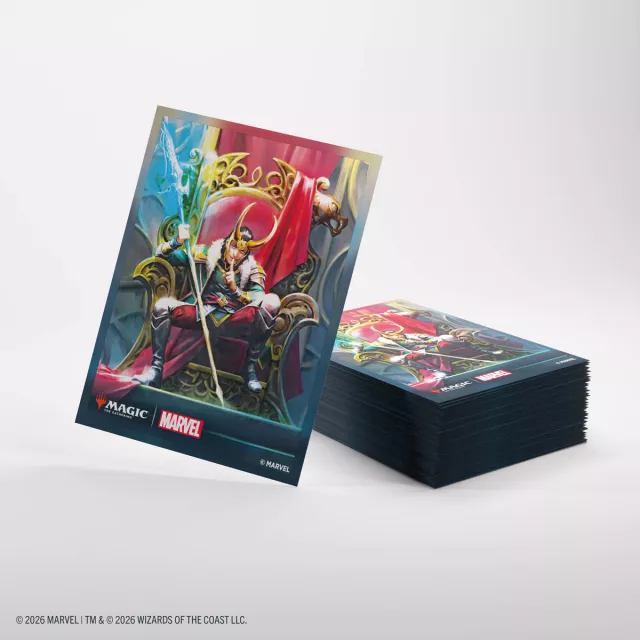 Kártyavédő tokok Gamegenic - Marvel Super Heroes - Premium Double Sleeving Loki/Doctor Doom (105ks) - Magic The Gathering