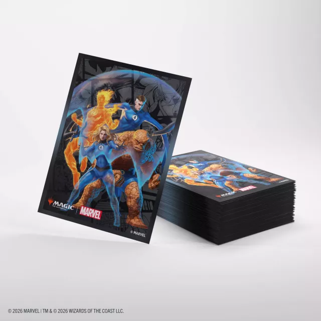 Kártyavédő tokok Gamegenic - Marvel Super Heroes - Premium Double Sleeving The Fantastic Four (105db) - Magic The Gathering