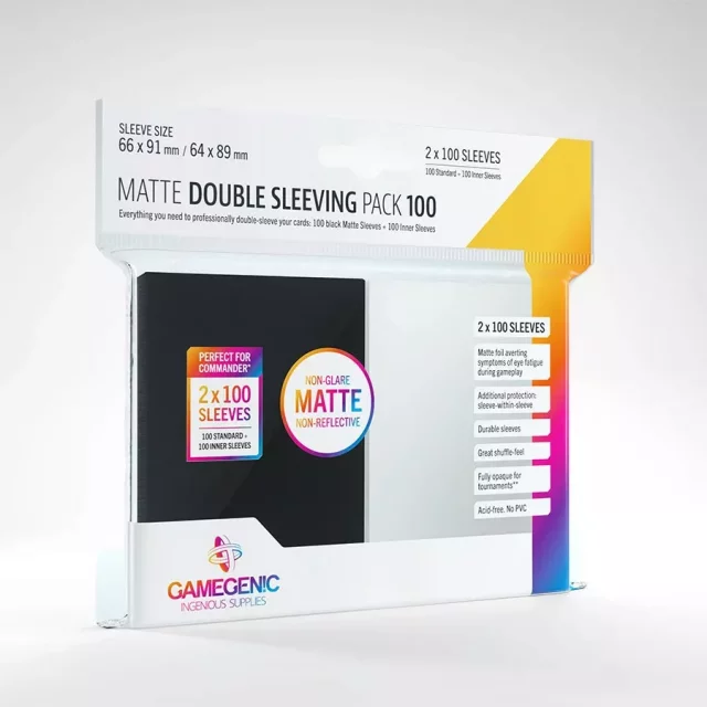 Védőburkolatok kártyákhoz Gamegenic - Matte Double Sleeving Pack (2x 100 ks) - Magic The Gathering