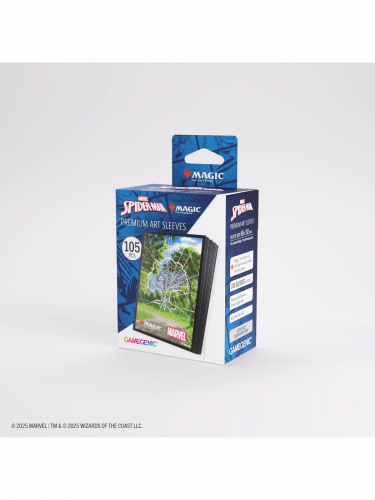 Védőkártya-fóliák Gamegenic – MTG x Marvel's Spider-Man: Premium Art Sleeves Spider-Man Forest (105 db)