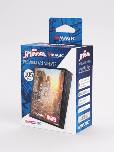 Kártyavédő fóliák Gamegenic – MTG x Marvel’s Spider-Man: Premium Art Sleeves Spider-Man Plains (105 db)