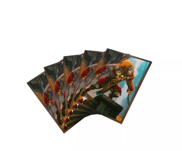 Kártyavédő tokok Gamegenic - MTG x Reality Fracture: Premium Art Sleeves Ajani, Path of Vengeance (105 db) - Magic The Gathering
